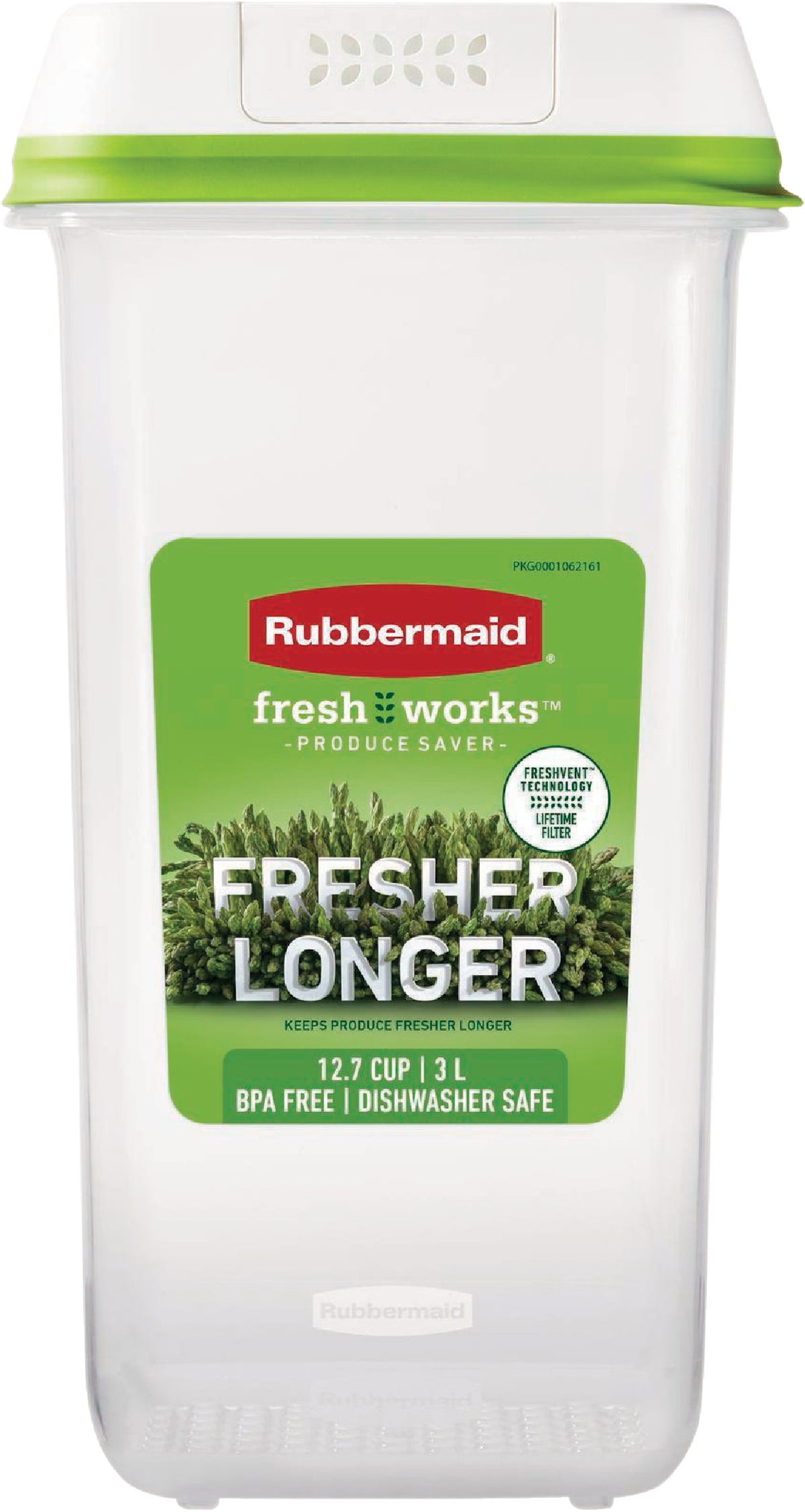 Rubbermaid FreshWorks Produce Saver 17.3 C. Clear Rectangle Food