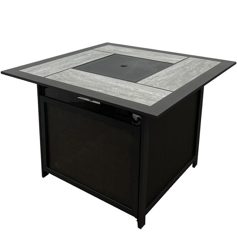 Seasonal Trends HTCS37GA Venice Fire Pit Table, 36.42 in OAW, 36.42 in OAD, 25.98 in OAH, Square, Propane Gas British Tweed