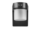 globe 17000187 Dusk-to-Dawn Patio Security Flood Light, LED Lamp, 1000 Lumens, 4000 K Color Temp, Black Fixture