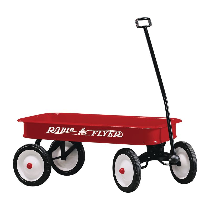 Radio Flyer 18 Wagon, 150 lb, Steel, Classic Red 150 Lb, Classic Red