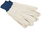 Do it Cotton Canvas Work Glove L, White &amp; Blue