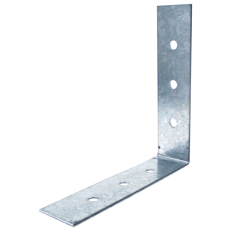 Simpson Strong-Tie A88 Angle, 8 in W, 8 in D, 2 in H, Steel, Galvanized/Zinc