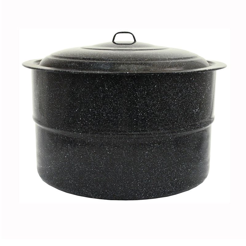 Granite Ware F0709-2 Canner, 33 qt Capacity, Steel, Porcelain Enamel-Coated 33 Qt, Black