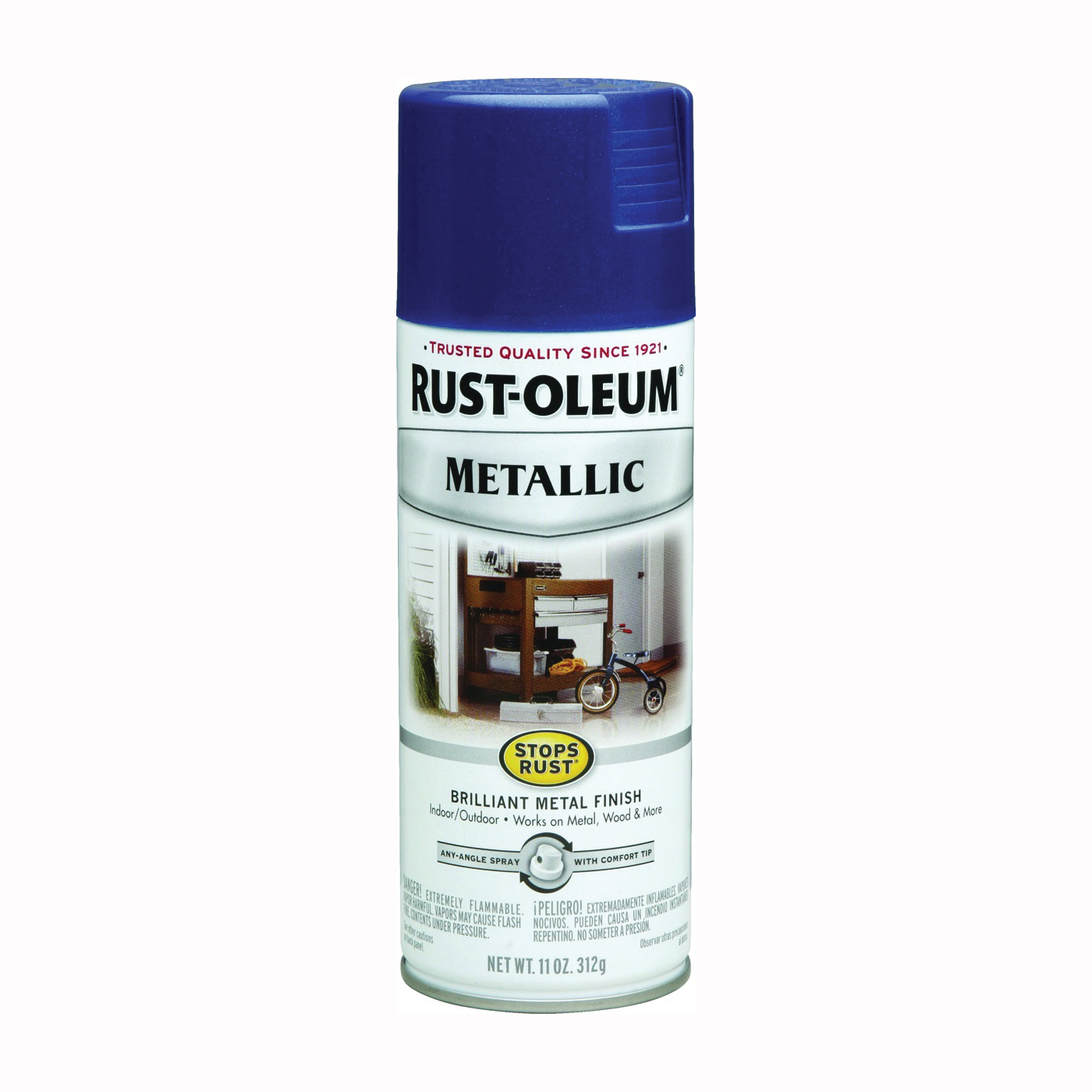 Buy Stops Rust 7251830 Rust Preventative Spray Paint, Metallic, Cobalt  Blue, 11 oz, Can Cobalt Blue