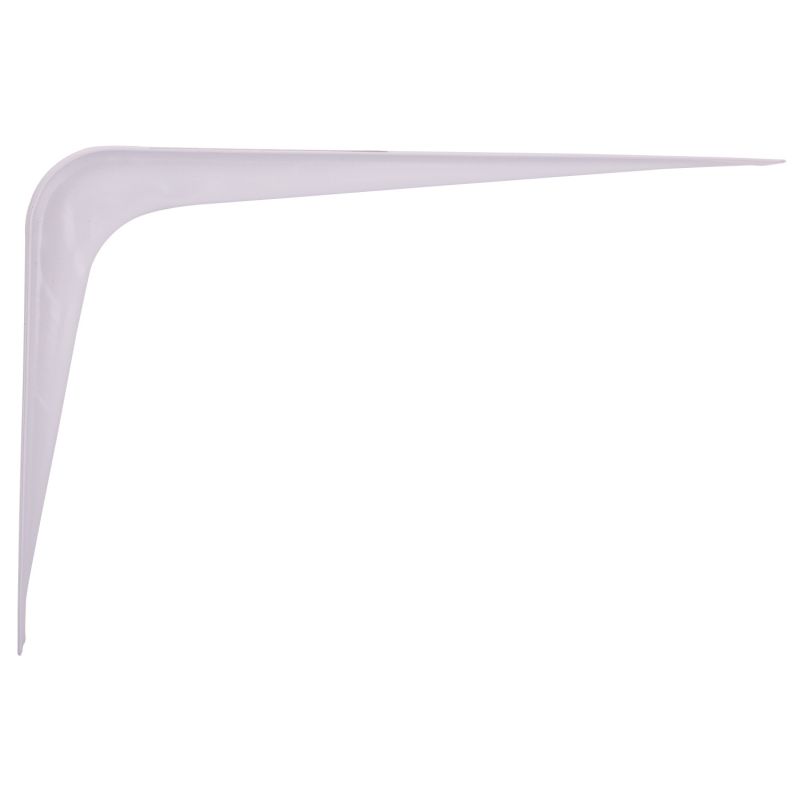 ProSource 21139HL-PS Shelf Bracket, 95 lb/Pair, 8 in L, 6 in H, Steel, White White