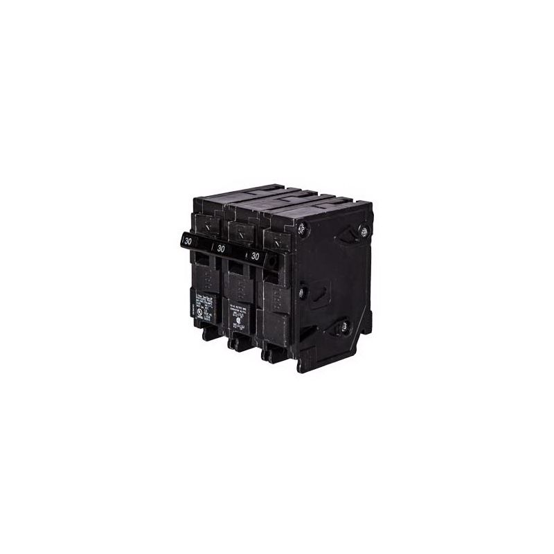 Siemens Q330 Circuit Breaker, Low Voltage, Mini, Standard, 30 A, 3 -Pole, 240 VAC, Common Trip, Plug Mounting