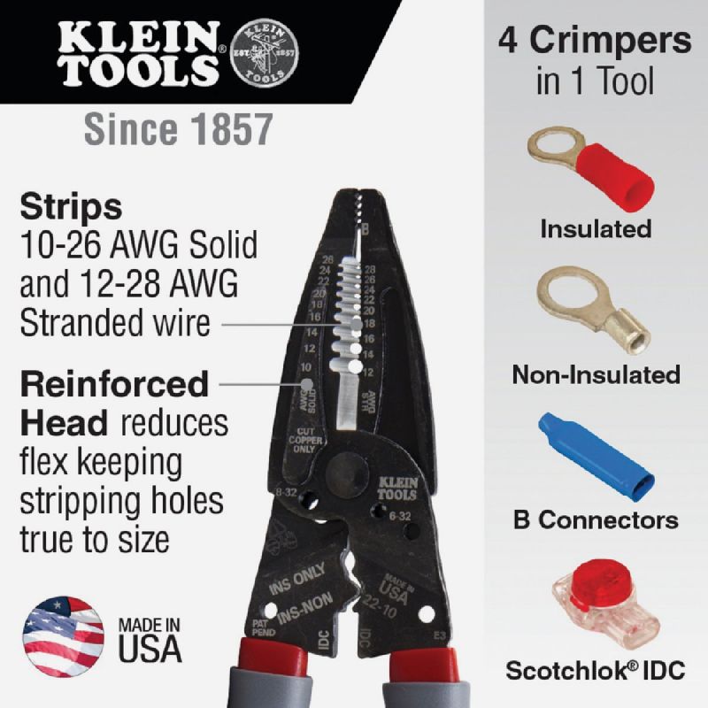 Klein-Kurve Wire Crimper &amp; Stripper