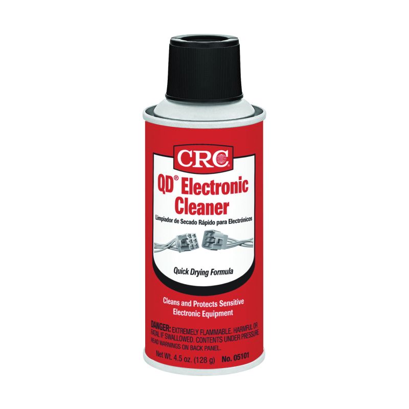 CRC QD 05101 Electronic Cleaner, 4.5 oz, Liquid, Alcohol Colorless