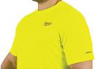 Milwaukee Workskin Lightweight Performance T-Shirt 2XL, Hi-Vis Yellow