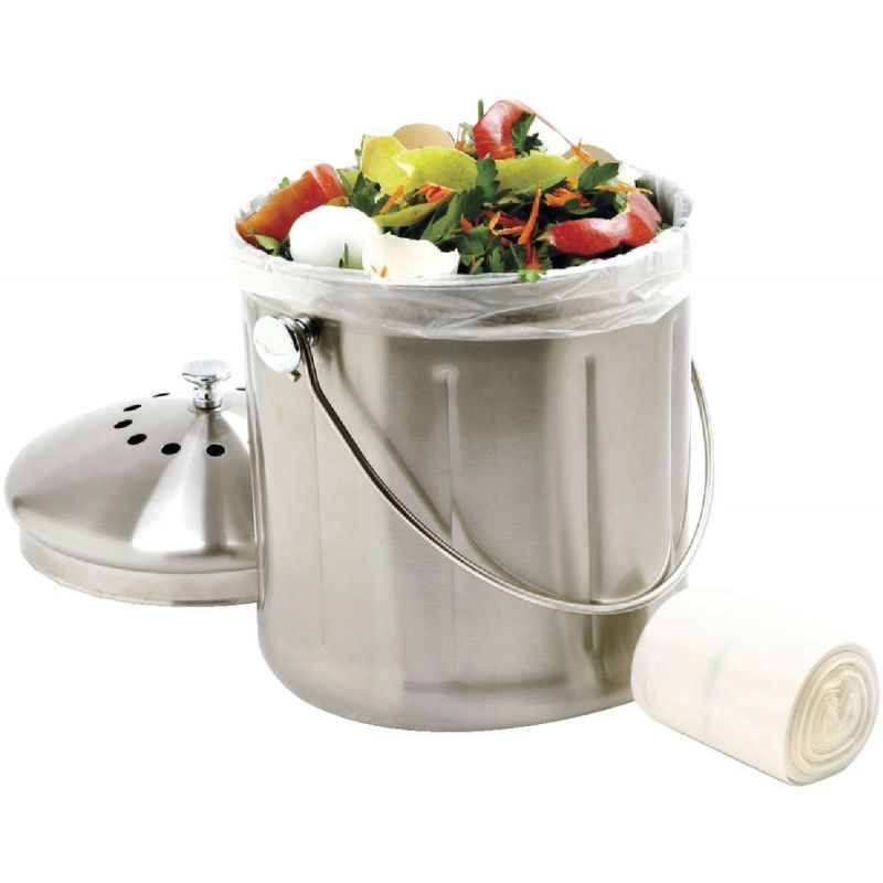 Norpro Degradable Compost Keeper Small Trash Bag 6 L., Clear