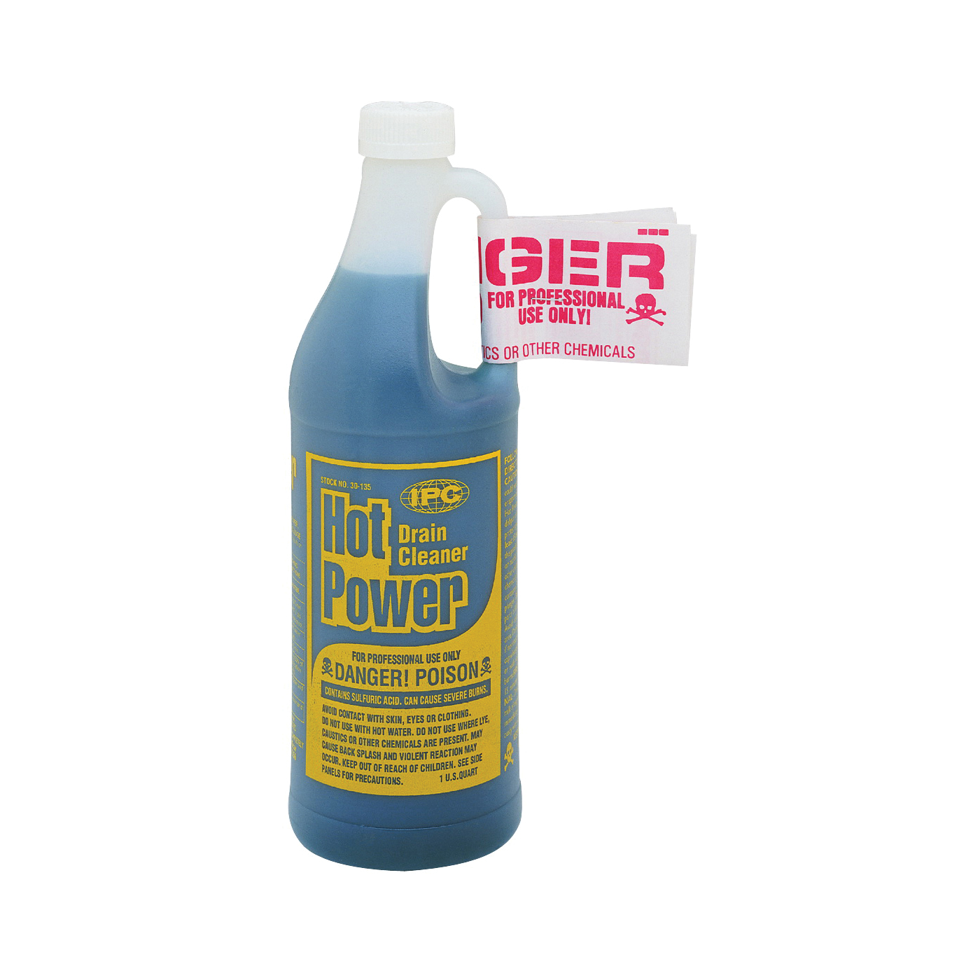 Hot Power Professional Use Sulfuric Acid Drain Cleaner, 1 Gallon