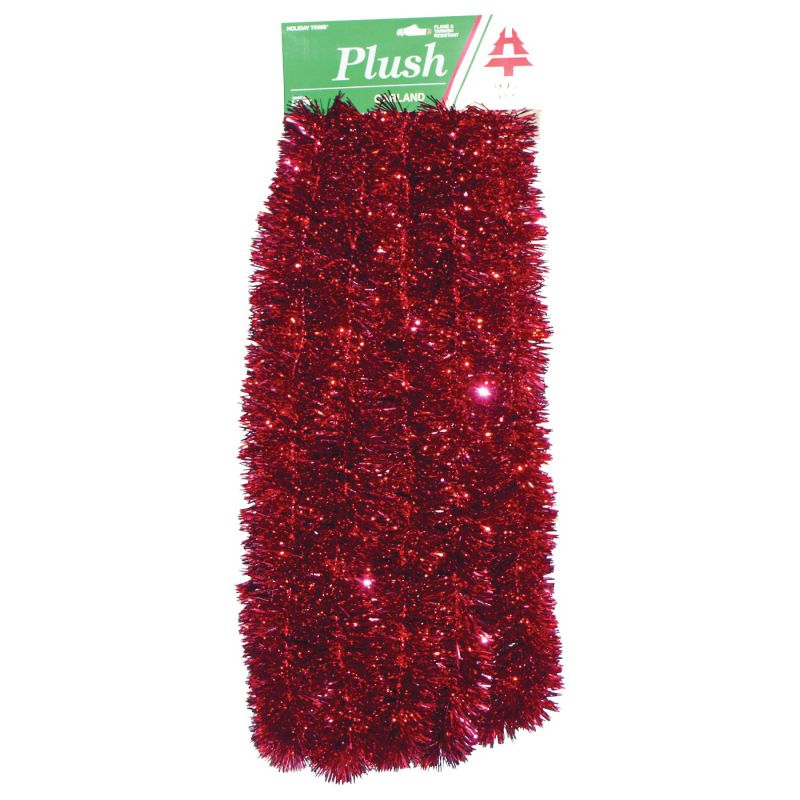 Holidaytrims 3433081 Cascade Christmas Garland, 15 ft L, Plush/PVC, Indoor (Pack of 24)