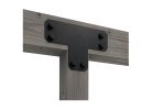 Simpson Strong-Tie APVT APVT6 Flat T-Strap, 16 in L, 5 in W, Steel, Powder-Coated/ZMAX Black