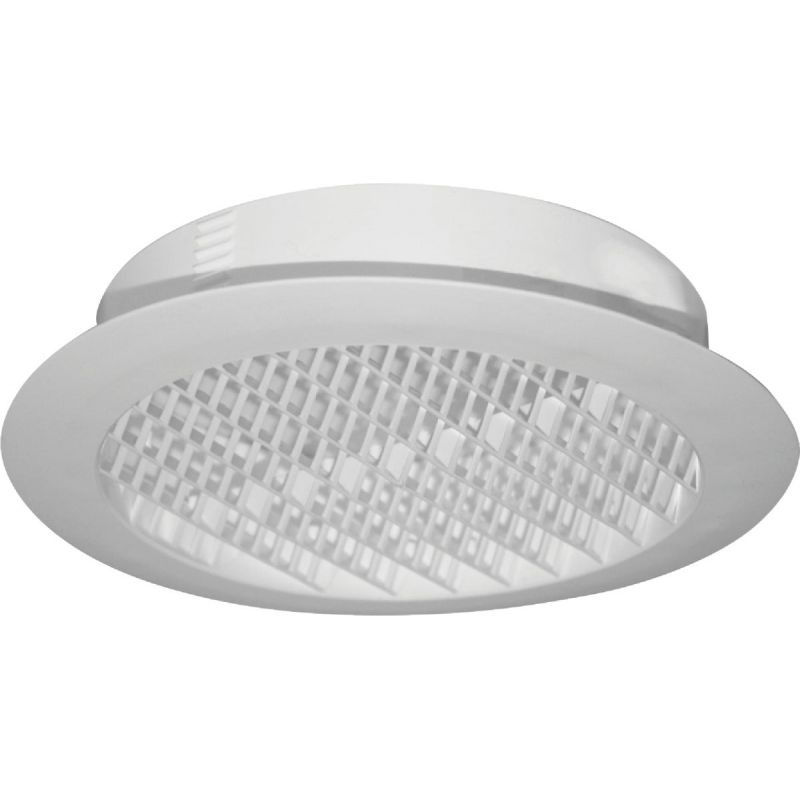 Builders Best Round Eave &amp; Soffit Vent 4 In., White