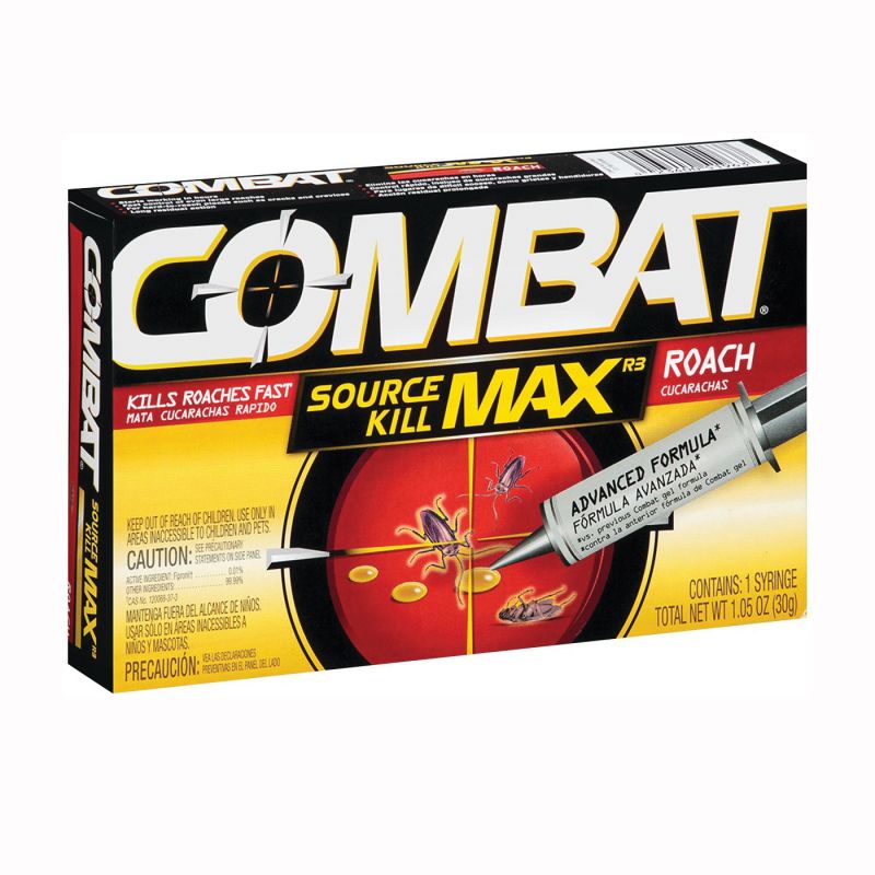 Combat 51963 Roach Killer Gel, Gel, Characteristic, 30 g Brown
