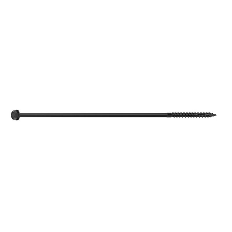 Camo 0365284 Structural Screw, 5/16 in Thread, 12 in L, Hex Head, Hex Drive, Sharp Point, PROTECH Ultra 4 Coated, 50