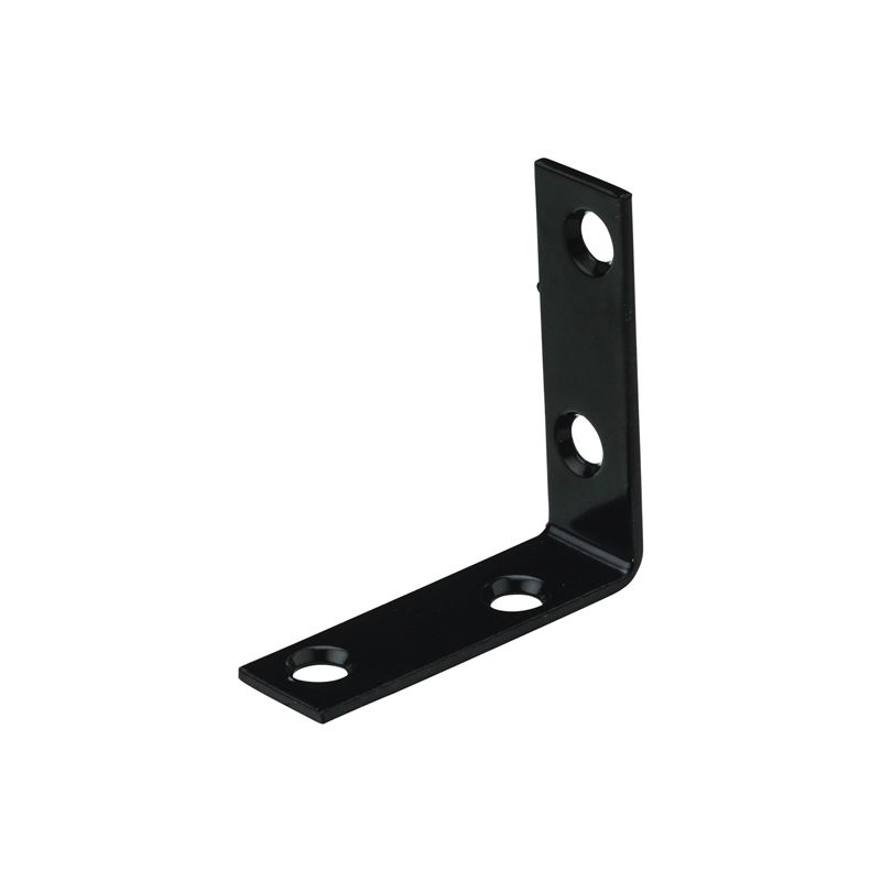 National Hardware 115BC Series N266-481 Corner Brace, 2 in L, 5/8 in W, Steel, 0.08 Thick Material Black