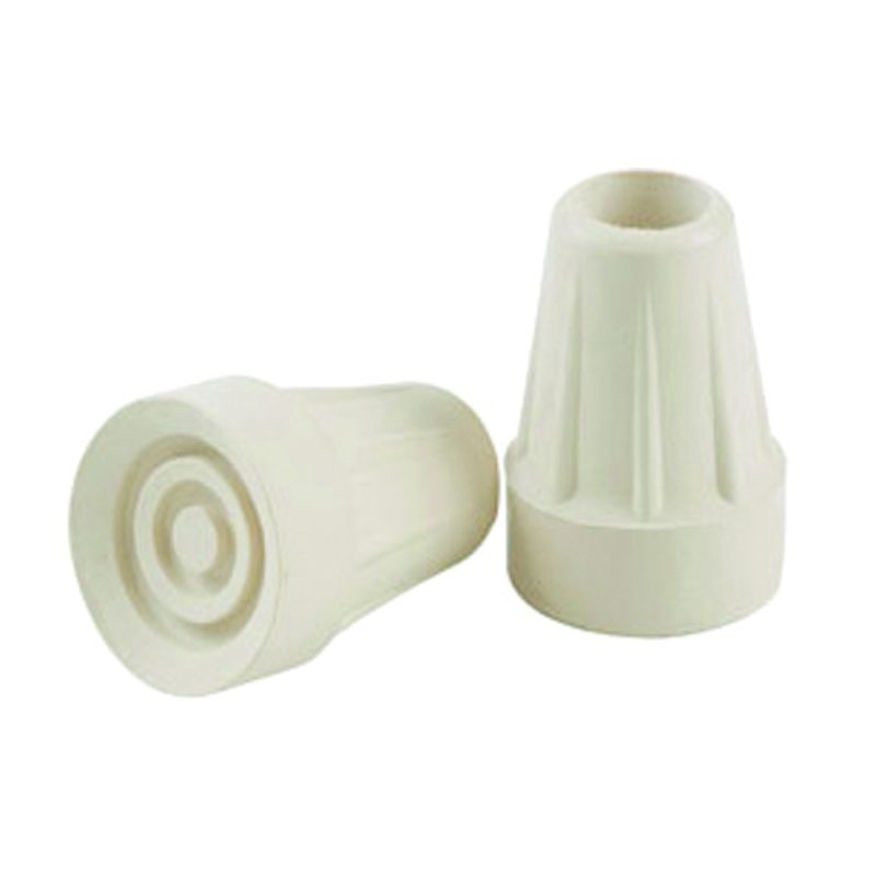 Shepherd Hardware 9742 Crutch Tip, Round, Rubber, Off-White, 7/8 in Dia Off-White (Pack of 6)
