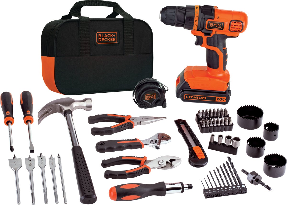 Black+decker 8V Max Home Tool Kit, 43 Pieces (BDCD8HDPK)