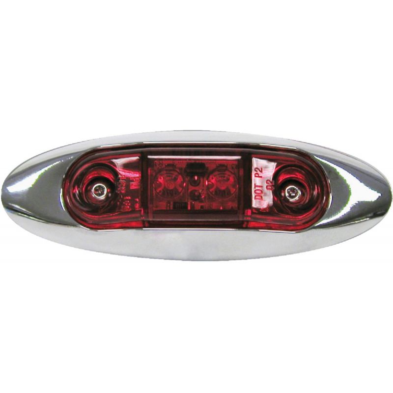 Peterson Slim Line LED Clearance And Side Marker Light Red, Rectangle