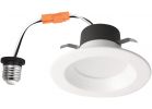 LED CCT Tunable Downlight with Baffle Trim 4 In., White