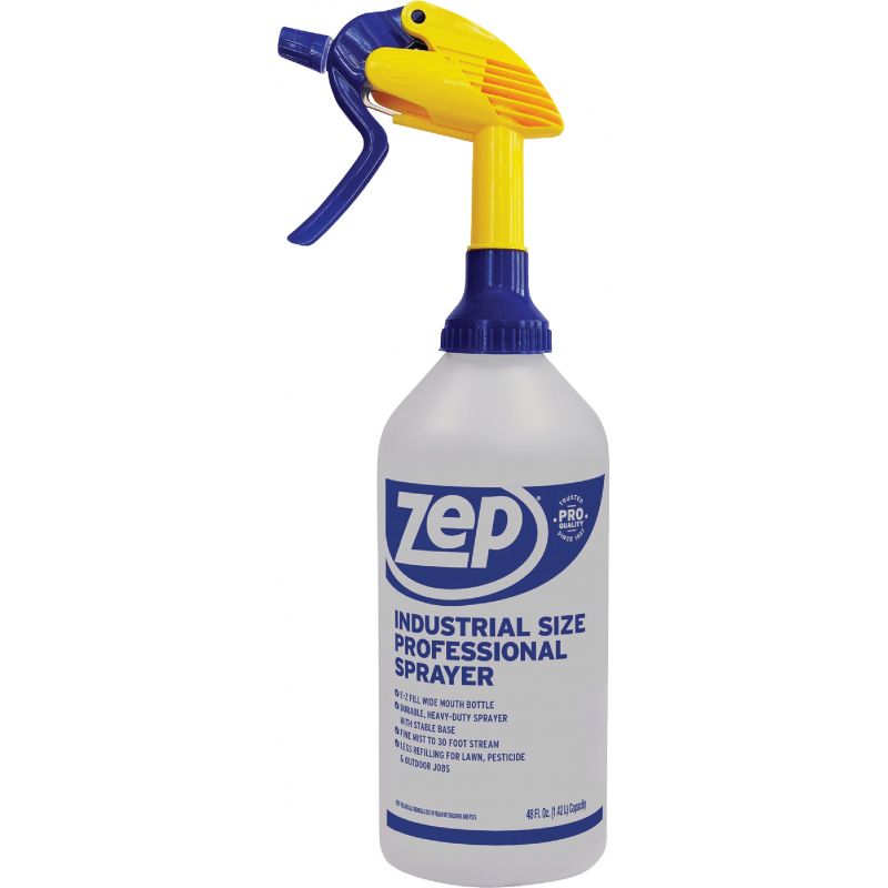 Zep High-Output Chemical Spray Bottle 48 Oz., White, Black