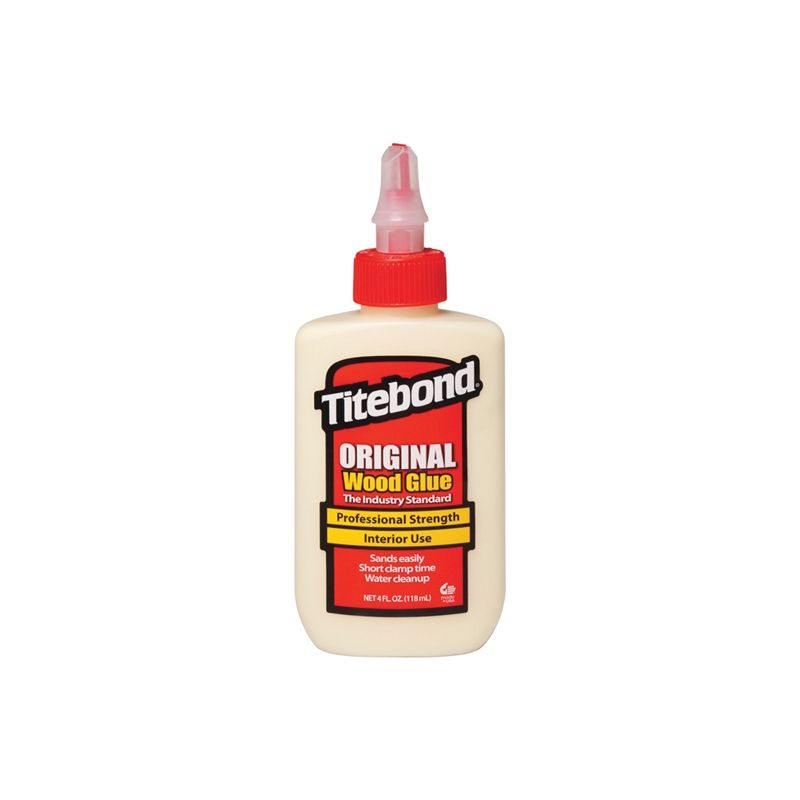 Titebond 5062 Wood Glue, Yellow, 4 oz Bottle Yellow