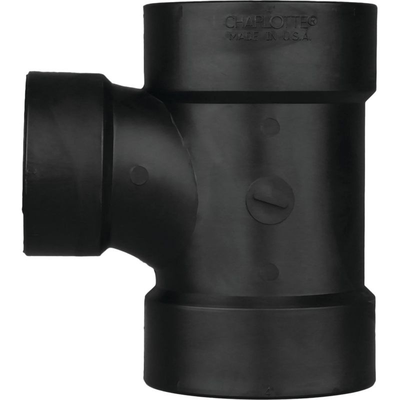 Charlotte Pipe Reducing Sanitary ABS Waste &amp; Vent Tee