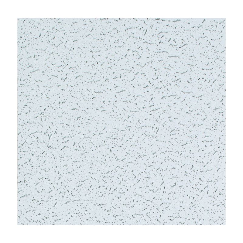 USG Fifth Avenue Series 270 Ceiling Panel, 2 ft L, 2 ft W, 5/8 in Thick, Mineral Fiber, White White