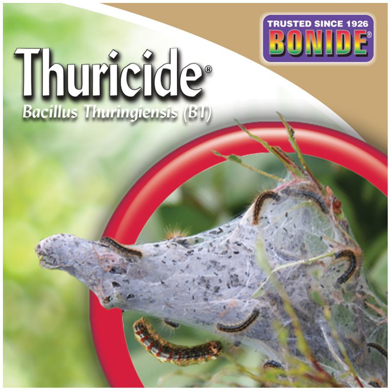 Bonide Thuricide (BT 803 Thuricide Bacillus Thuringiensis, Liquid, 1 pt Bottle Aquamarine