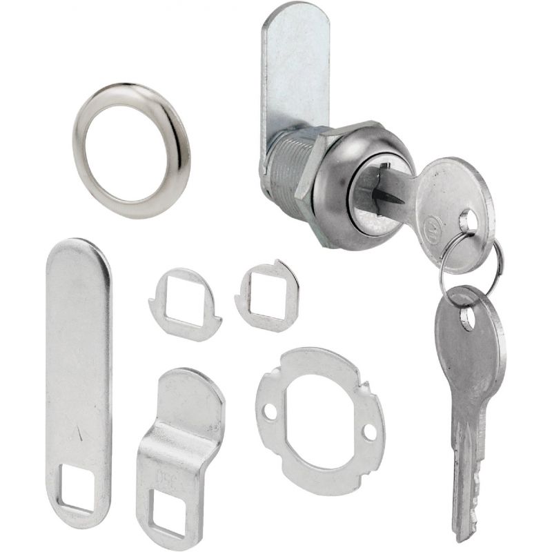 Defender Security Chrome Drawer and Cabinet Lock 5/8&quot;, Chrome