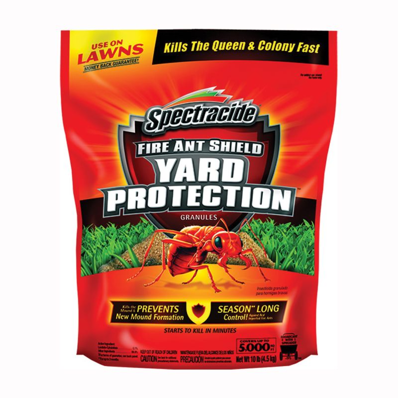 Spectracide Fire Ant Shield HG-96472 Fire Ant Killer, Solid, 10 lb Brown/Tan