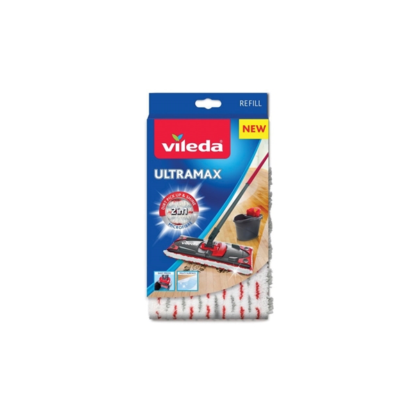 Buy Vileda UltraMax 121228 Flat Mop, Gray/Red/White Gray/Red/White