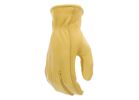 Boss B84081-L Gloves, Men&#039;s, L, 8 to 8-3/8 in L, Keystone Thumb, Slip-On Cuff, Deerskin Leather, Natural L, Natural