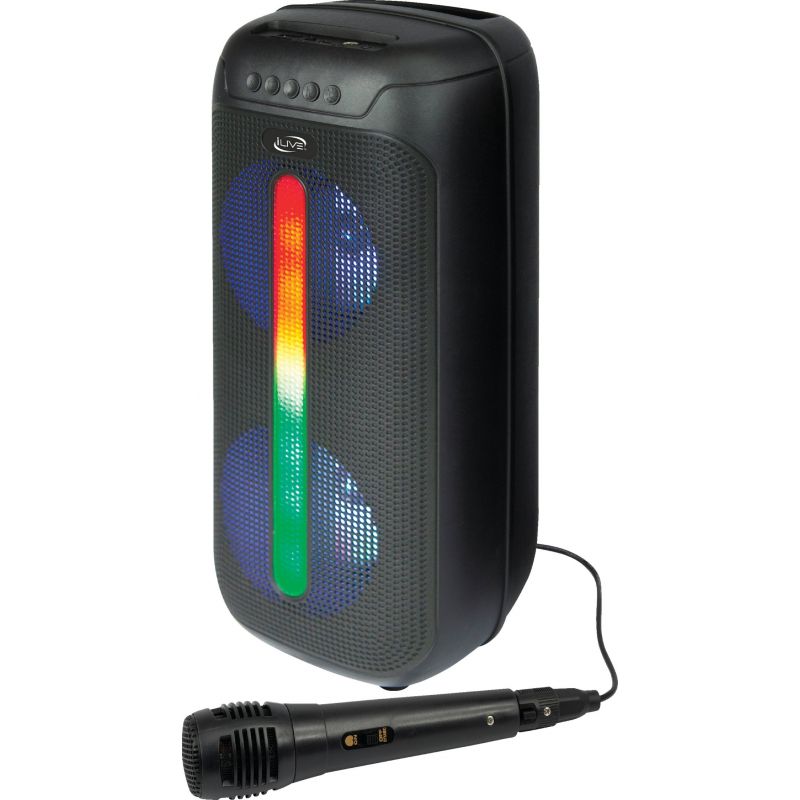 iLive Wireless Party Speaker with Color Changing Effects Black