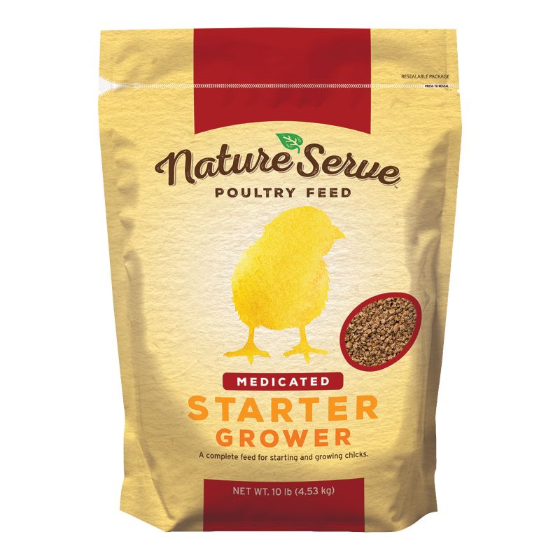 NatureServe 101110 Chick Starter Grower Feed, Crumble, 10 lb Bag