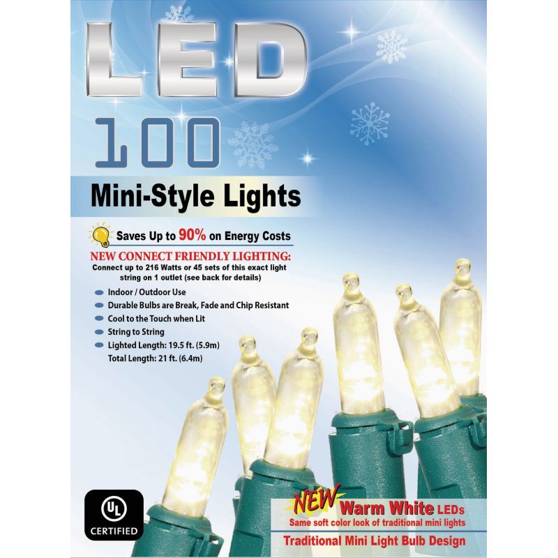 Mini Incandescent-Style LED String Light Set