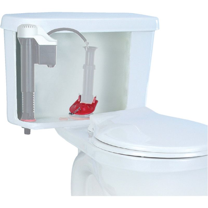 Korky Premium Universal Toilet Flapper 3-Pack Universal, Red