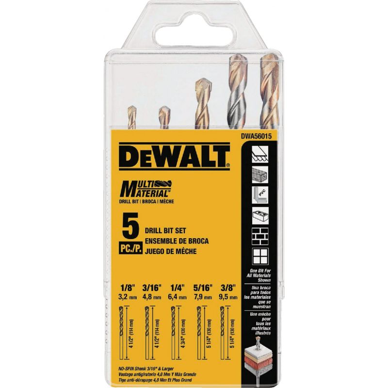 DEWALT Multi-Material Drill Bit Set