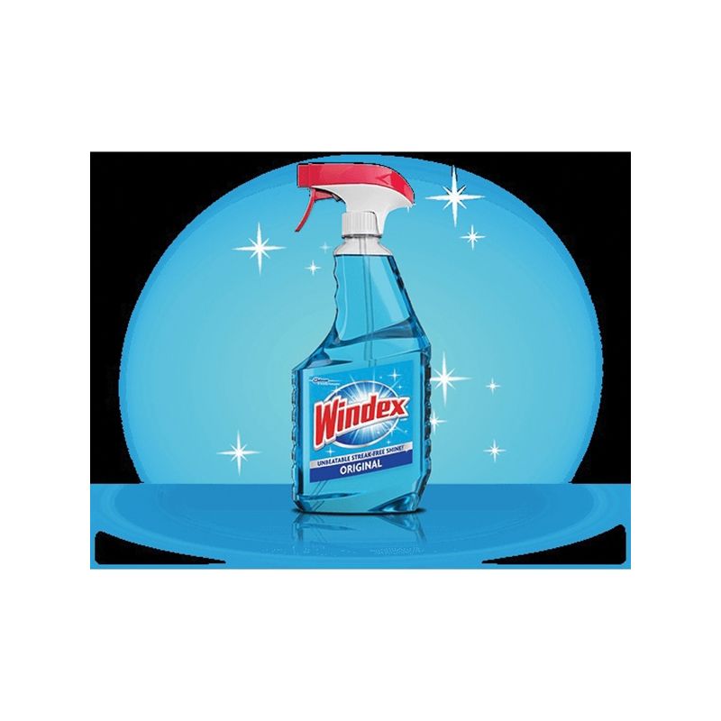 Windex 90813 Glass Cleaner, 950 mL Bottle, Liquid, Blue Blue