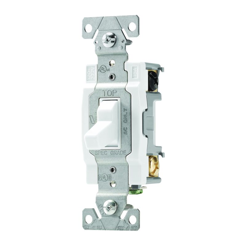 Eaton Wiring Devices CSB415W Switch, 15 A, 120/277 V, 4 -Position, Screw Terminal, Nylon Housing Material, White White