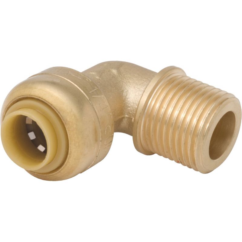 Sharkbite 1/4&quot; x 3/8&quot; M.I.P. Dishwasher Brass Elbow 1/4 In. X 3/8 In.