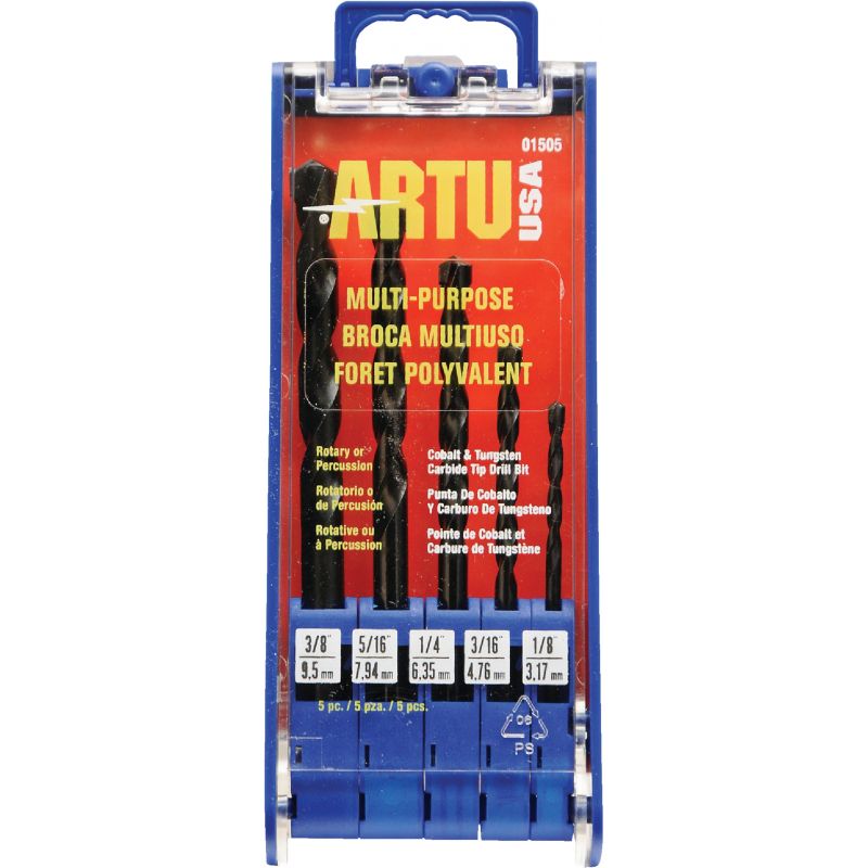 ARTU 5-Piece Multi-Purpose Drill Bit Set