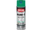 Krylon Mark-It Inverted Marking Spray Paint APWA Green, 15 Oz.