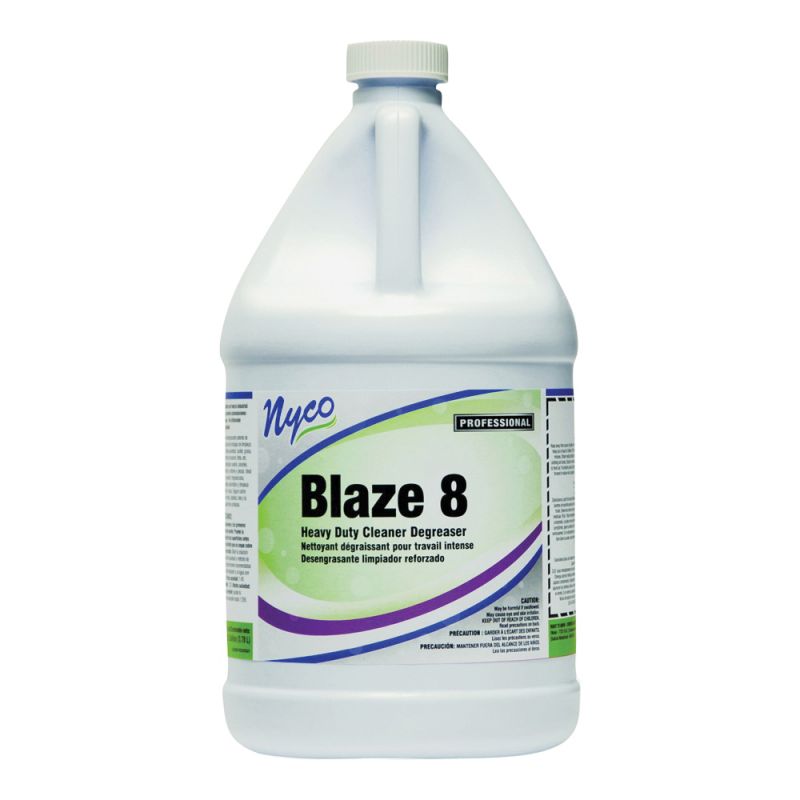 nyco NL220-G4 Cleaner and Degreaser, 128 oz, Liquid, Sassafras, Violet Violet