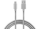 Fuse MFI Metal Lightning USB Charging &amp; Sync Cable Metallic