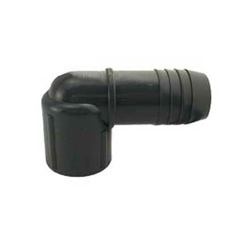 Boshart UPVCFRE-1007 Combination and Reducing Pipe Elbow, 1 x 3/4 in, Insert x FPT, 90 deg Angle, PVC, Black Black