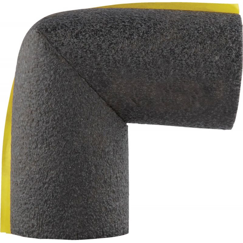 Tundra 1/2 In. Wall Self-Sealing Tee/Elbow Pipe Insulation Wrap Charcoal