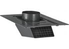 Lambro Plastic Roof Vent Cap for Bath Exhaust Fan 3 In. Or 4 In., Black