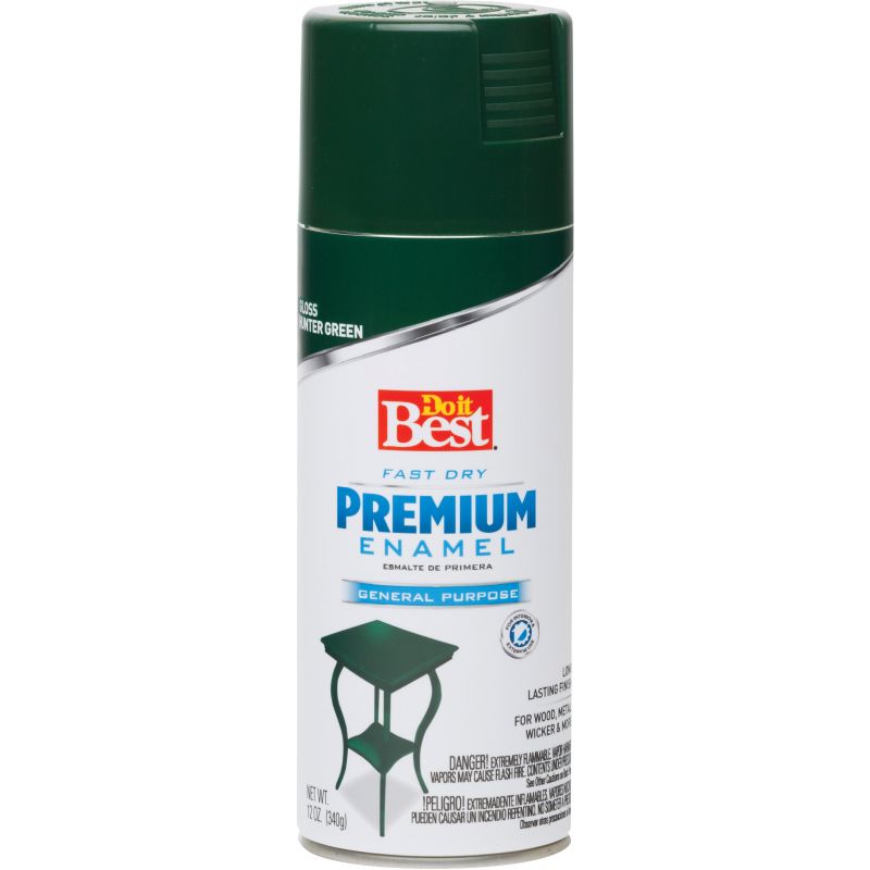 Do it Best Premium Enamel Spray Paint 12 Oz., Hunter Green
